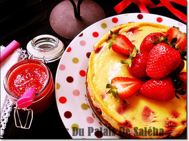 Cheesecake aux fraises (gâteau au fromage frais)