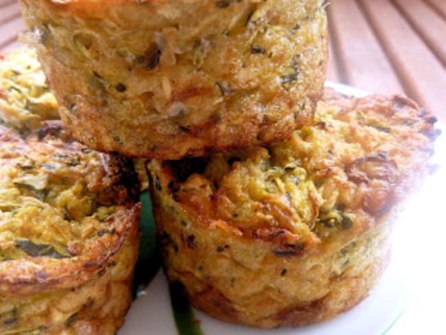 Bouchées de courgettes aux deux fromages