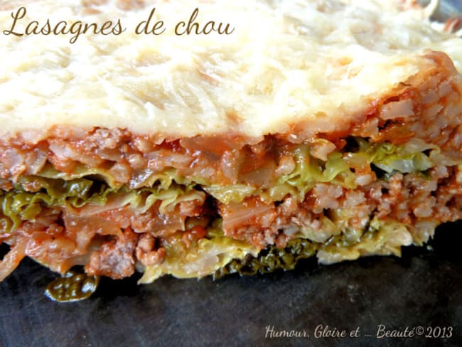 "Lasagnes" de chou