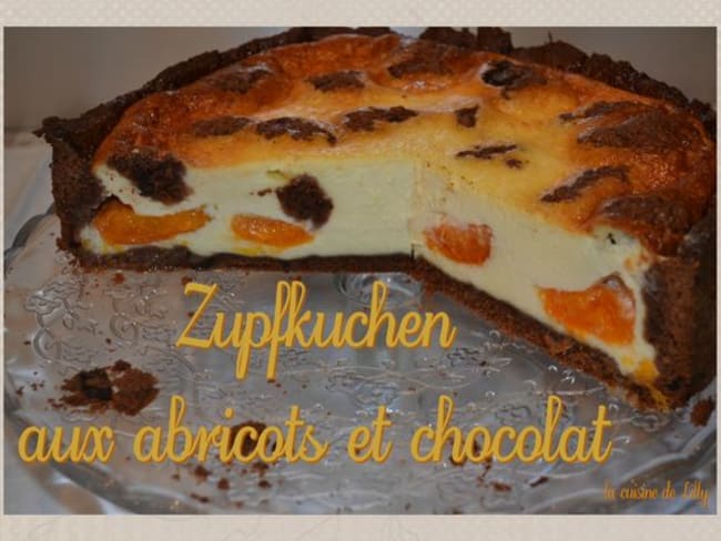 Zupfkuchen aux abricots et chocolat