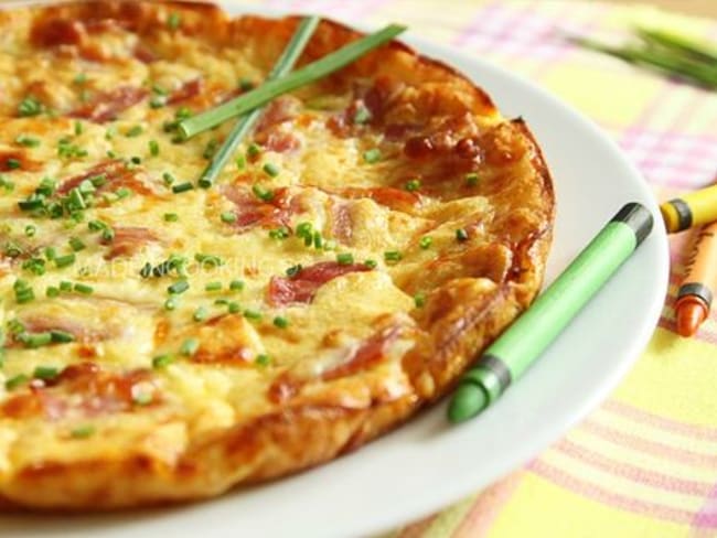 Quiche lorraine sans pâte