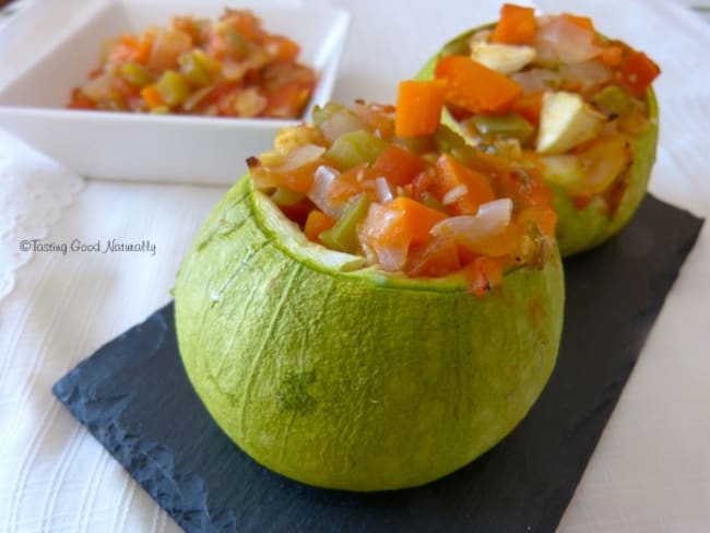 Courgettes farcies aux légumes