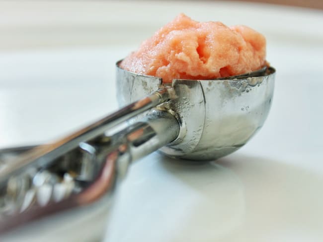 Sorbet de pastèque à la rose