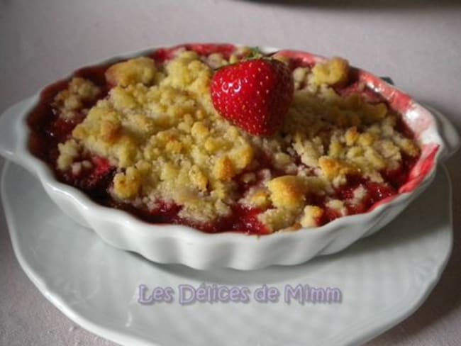 Crumble aux fraises