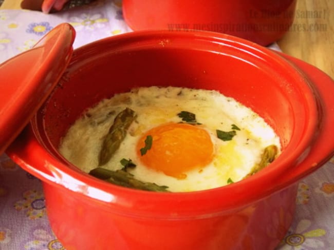 Oeufs cocotte aux asperges