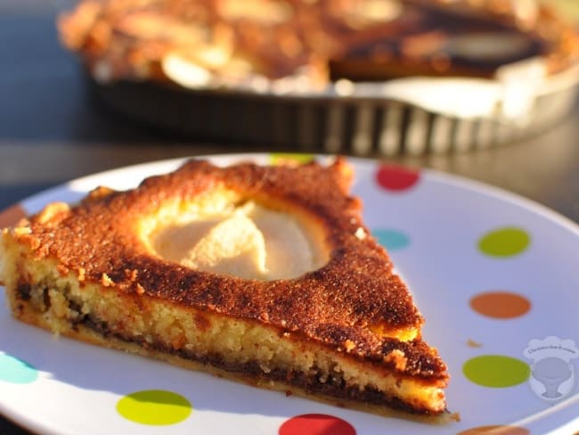 Tarte poires chocolat amandes de Sarah