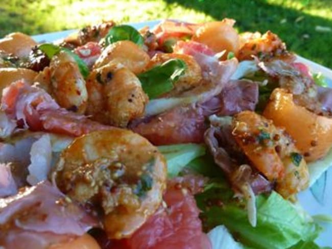 Salade Crevettes et Jambon Italien