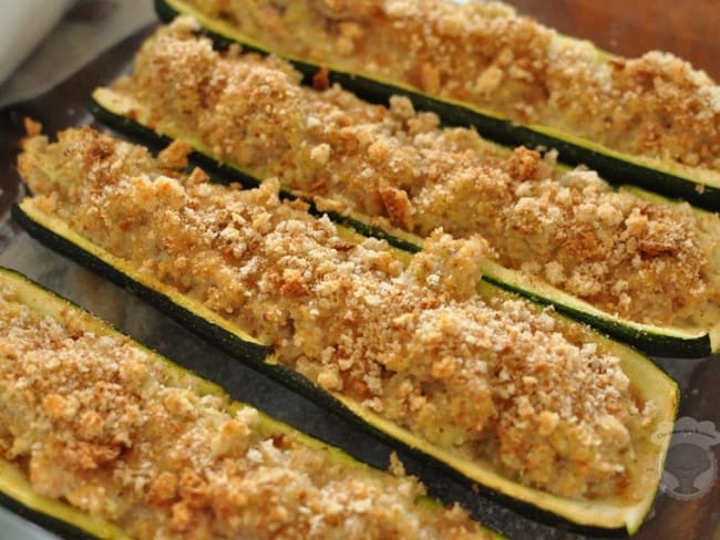 Courgettes farcies légères