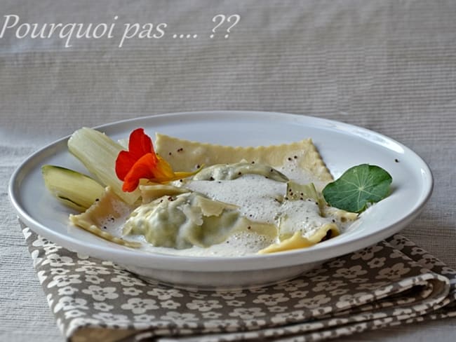 Raviolis géants aux bettes