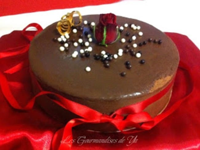 Entremet choco-noisette et caramel beurre salé