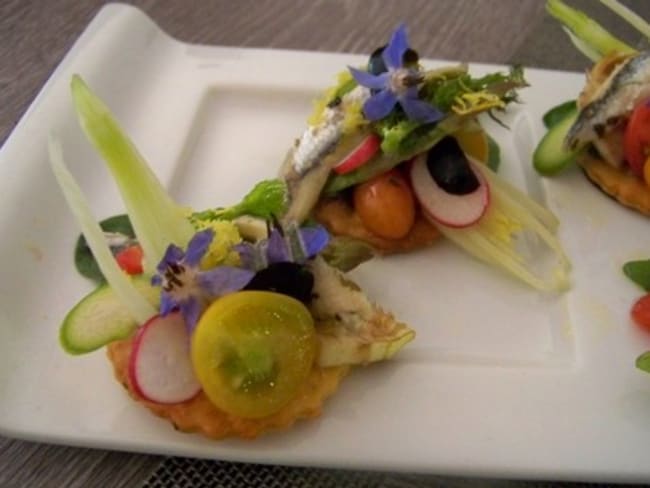 Pintxos tartes ensoleillées