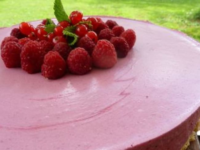 Bavarois aux Framboises au Fromage Blanc