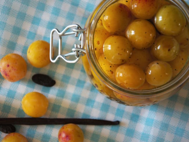 Mirabelles au sirop d'épices