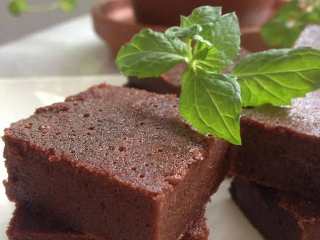 Le méga fondant au chocolat et à la compote de pommes