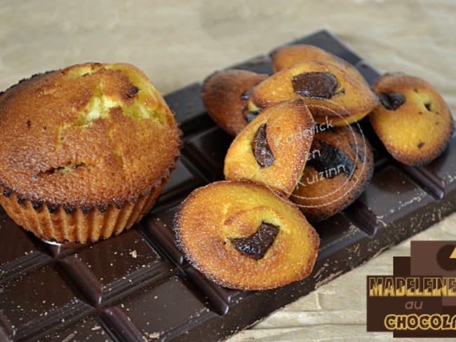 Madeleines à la vanille et chocolat de Philippe Conticini