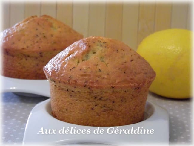 Muffins moelleux au citron et graines de pavot