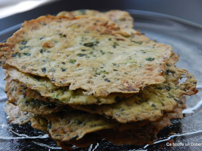 Galettes croustillantes aux herbes