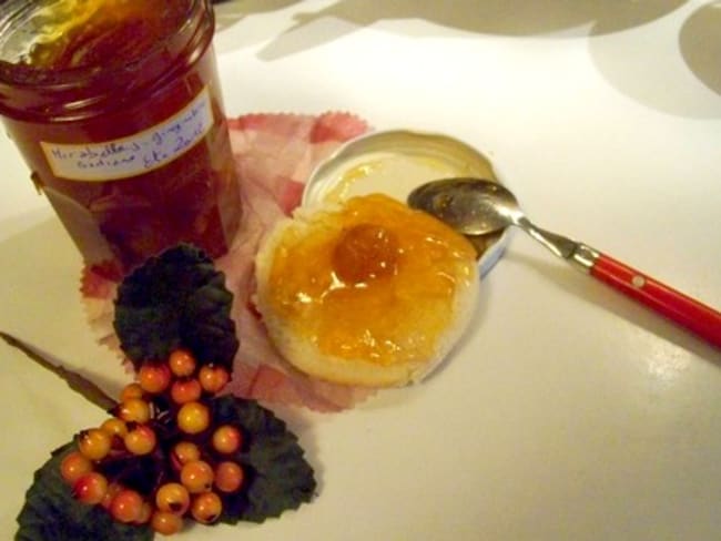 Confiture de mirabelle au gingembre et à la badiane (anis étoilé)