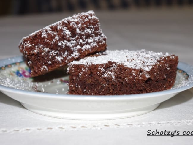 Gâteau au chocolat façon brownie