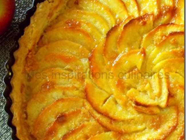 Tarte aux pomme au beurre et à la cannelle