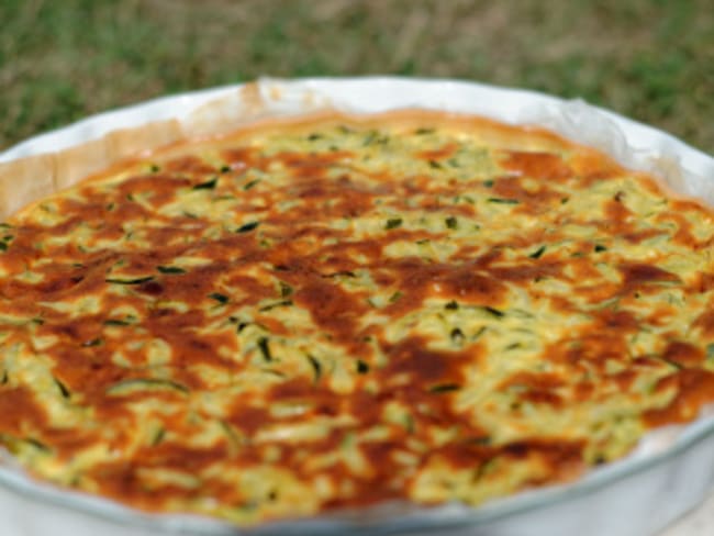 Tarte aux courgettes,curry, coco