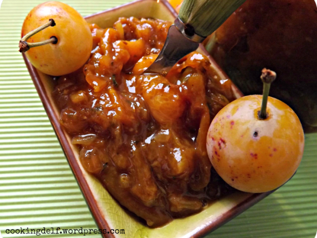 Chutney mirabelle, épices cajun et curry de madras