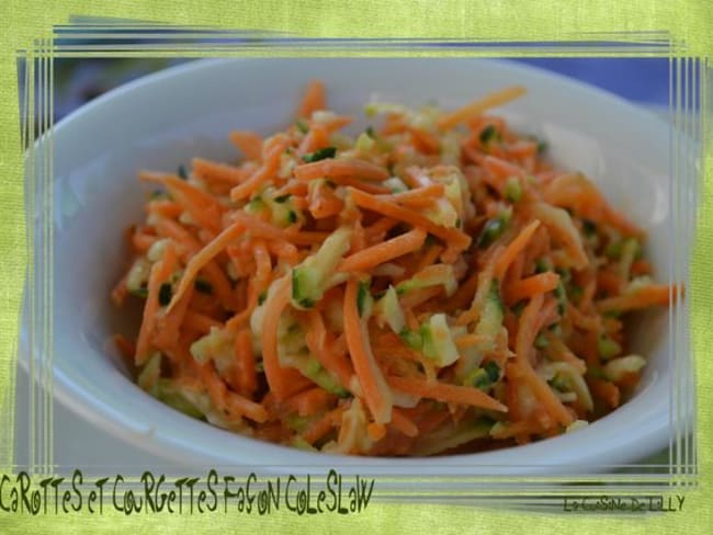 Carottes et courgettes façon coleslaw