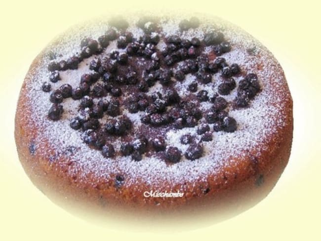 Gâteau léger amandes-myrtilles