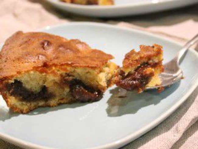 Gâteau à l'amande, mi coulant à la pralinoise