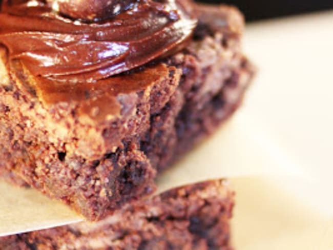 Brownie marbré à la mousse d'amandes