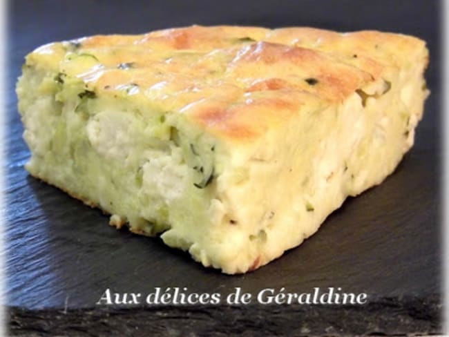 Clafoutis aux courgettes et à la feta