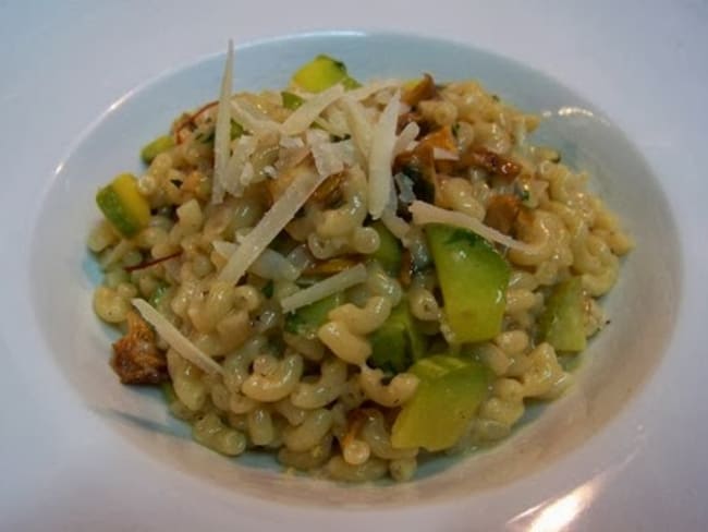 risotto de coquillettes aux girolles