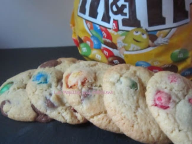 Cookies aux M&M’s pour le goûter