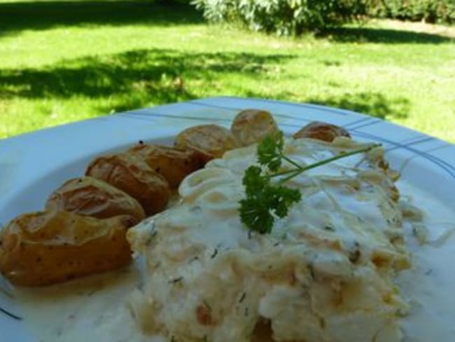 Filet de Loup (ou bar) sauce aux échalotes