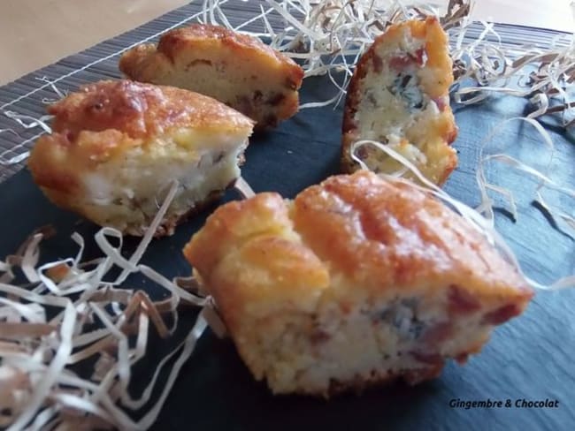 Cake gorgonzola et lardons