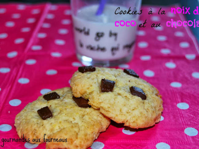 Cookies à la noix de coco et au chocolat