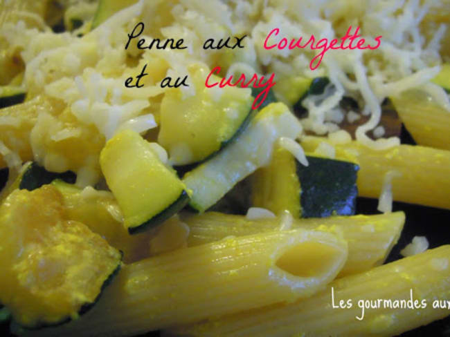 Penne au curry et courgette