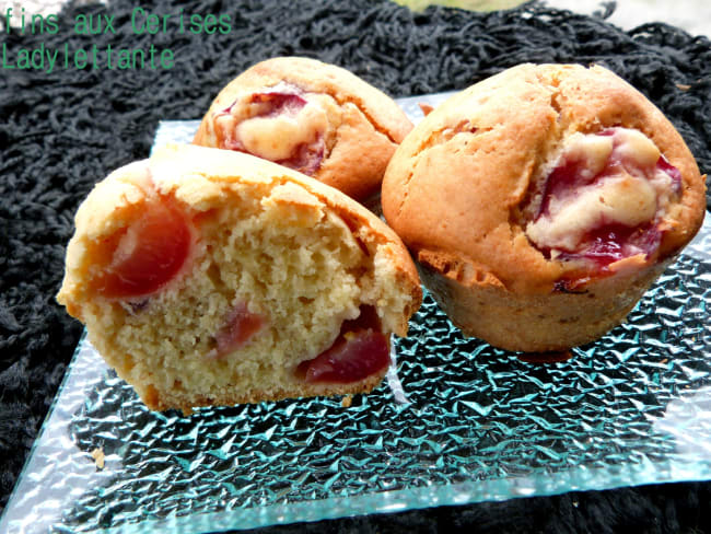 Muffins aux cerises pour un goûter gourmand