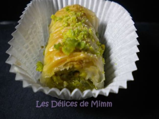 Baklavas rolls aux pistaches