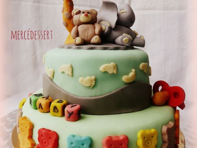 Shower baby cake