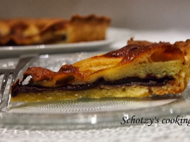 Tarte aux poires au chocolat