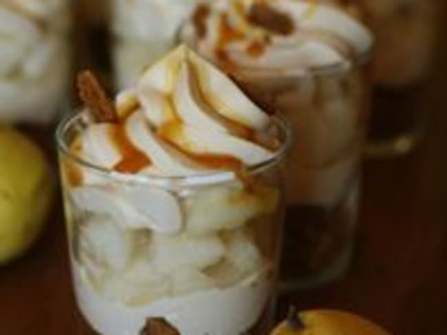 Trifle Poires Spéculoos Caramel