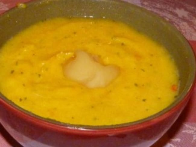 Velouté panais - potimarron et une touche de miel