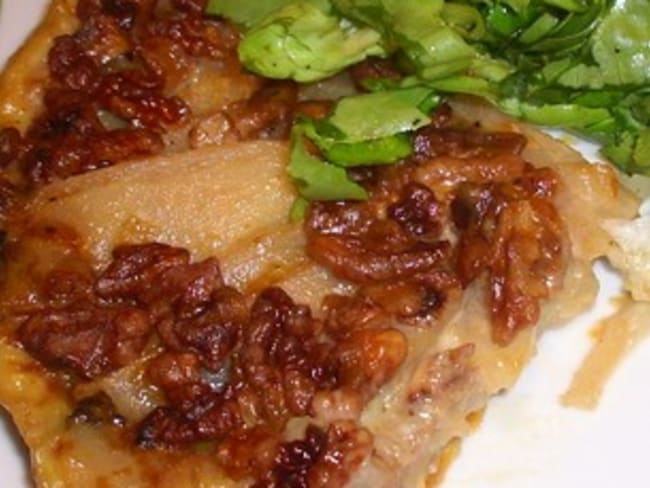 Tatin de poires à la fourme d'Ambert