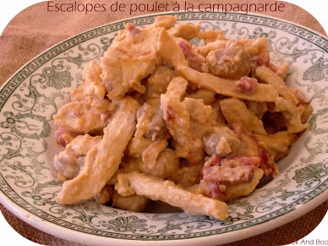 Escalopes de poulet à la campagnarde