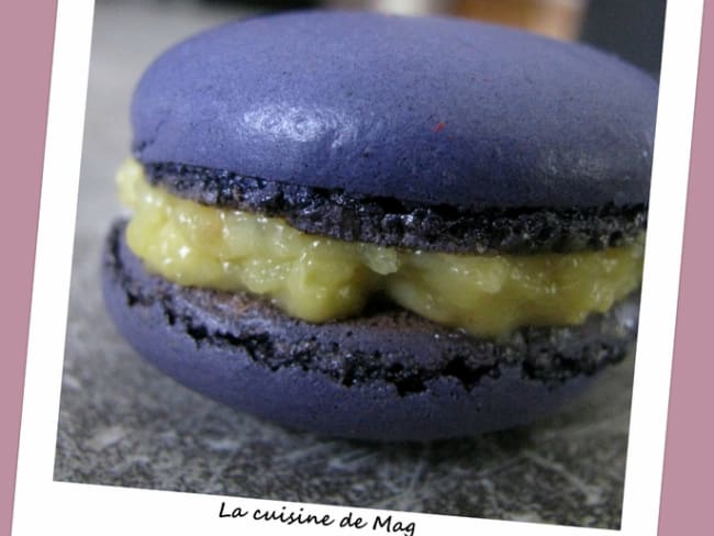 Macarons reglisse violette