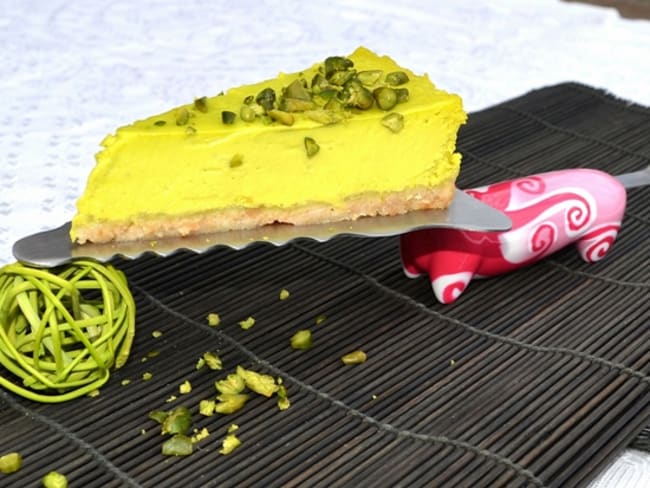 Cheesecake pistache/citron vert