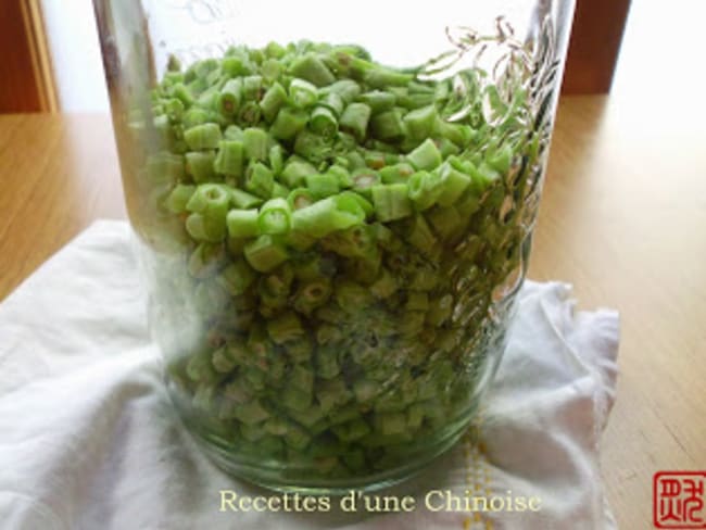 Haricots longs fermentés maison