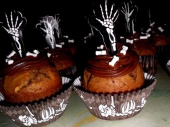 Cupcakes d'Halloween au chocolat