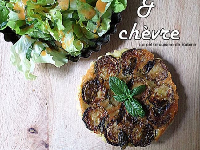 Tatin de courgette au chèvre